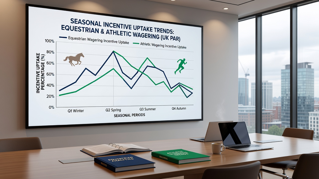 Comparative graphs showing incentive redemption rates across UK racing festivals and sports seasons